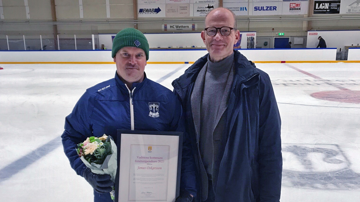 Han fick ta emot Vadstenas första fritidsstipendium